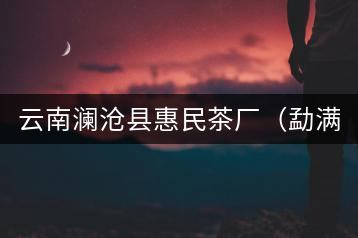 云南瀾滄縣惠民茶廠(chǎng)（勐滿(mǎn)鎮(zhèn)玉坎章分廠(chǎng)）