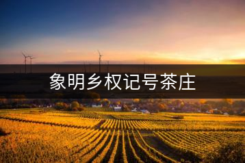 象明鄉(xiāng)權記號茶莊
