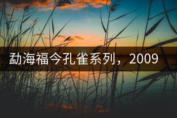 勐海福今孔雀系列，2009年尊享青餅