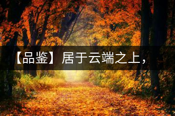 【品鑒】居于云端之上，把歲月“熟”透