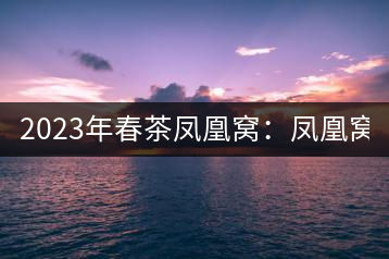 2023年春茶鳳凰窩：鳳凰窩（1號）20000-25000元／公斤；鳳凰窩（2號）2000-3000元／公斤；古樹：3000-5000元／公斤；鳳凰山混采古樹茶1000-2000元／公斤；鳳凰山精選古樹茶3000-5000元／公斤