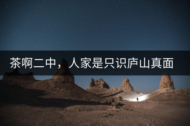 茶啊二中，人家是只識(shí)廬山真面目，你是只認(rèn)識(shí)彎弓射大雕！