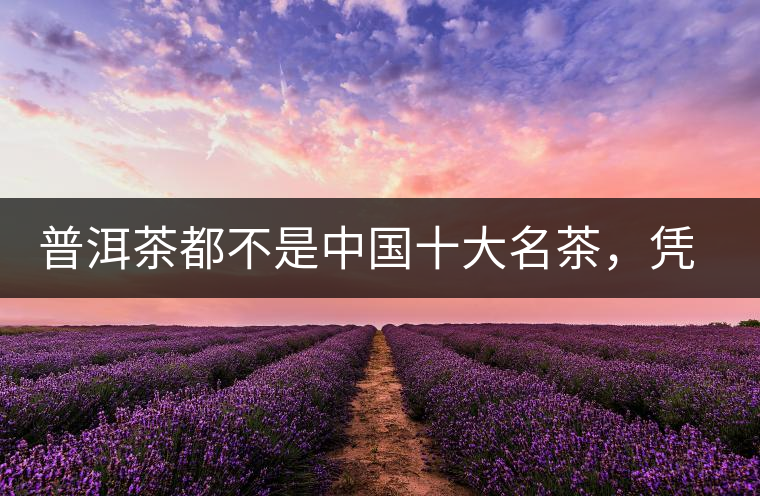 普洱茶都不是中國(guó)十大名茶，憑什么還是“可以喝的古董”