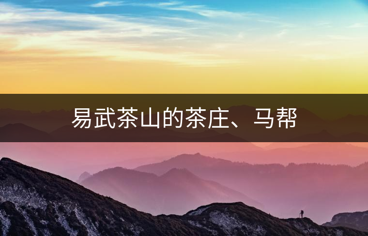 易武茶山的茶莊、馬幫