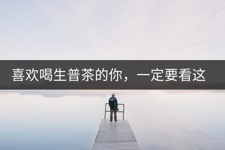 喜歡喝生普茶的你，一定要看這篇文章
