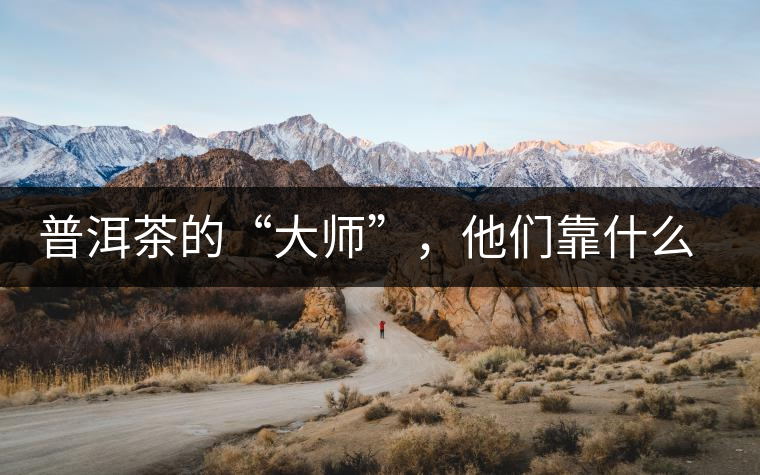 普洱茶的“大師”，他們靠什么來斷茶？