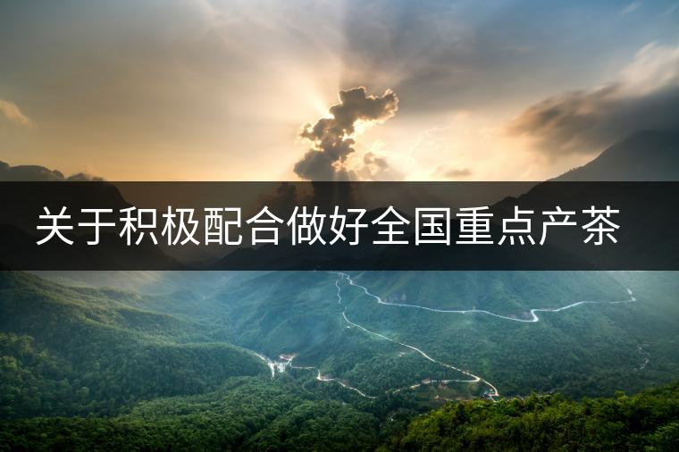 關(guān)于積極配合做好全國重點(diǎn)產(chǎn)茶縣、百強(qiáng)茶企和年度經(jīng)濟(jì)人物調(diào)查推選工作的通知