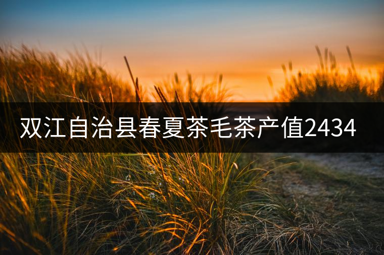 雙江自治縣春夏茶毛茶產(chǎn)值243465.12萬元，平均價穩(wěn)居全市版首
