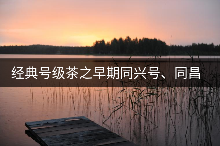 經(jīng)典號(hào)級(jí)茶之早期同興號(hào)、同昌黃記老圓茶