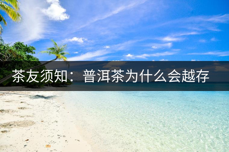 茶友須知：普洱茶為什么會越存越香？