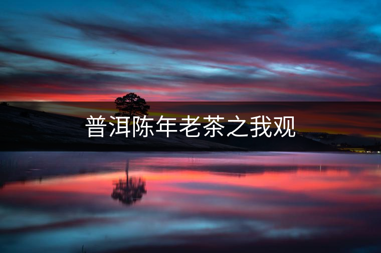 普洱陳年老茶之我觀