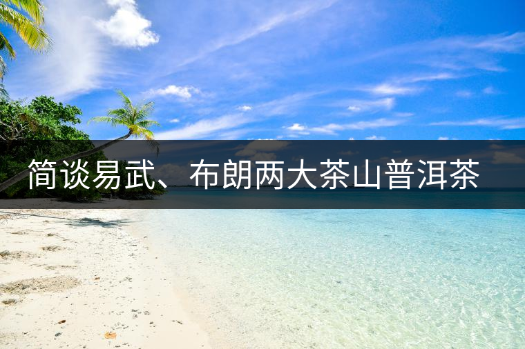 簡(jiǎn)談易武、布朗兩大茶山普洱茶風(fēng)格