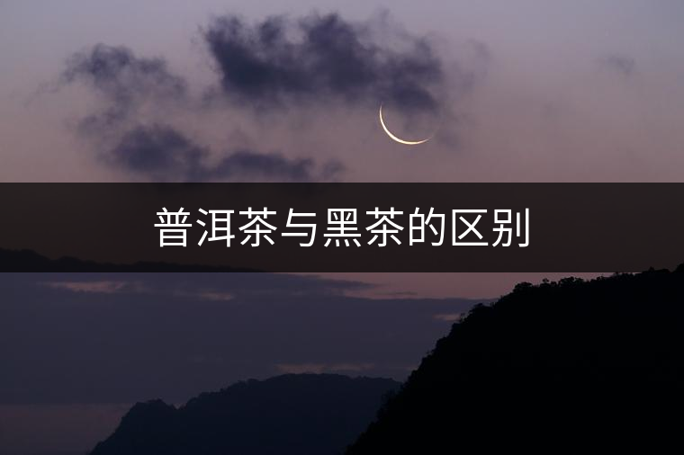 普洱茶與黑茶的區(qū)別 普洱茶與黑茶的區(qū)別