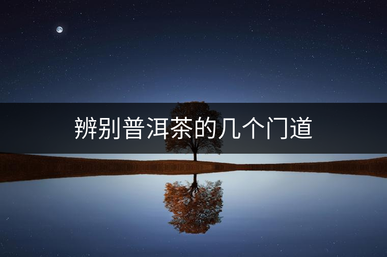 辨別普洱茶的幾個門道