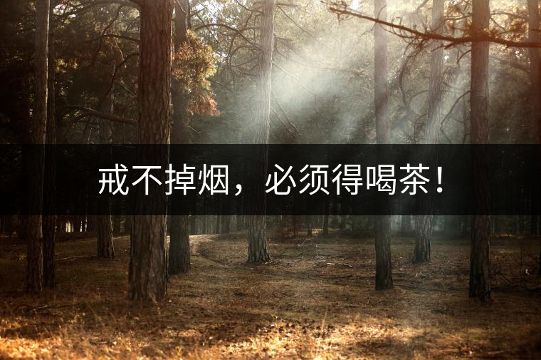 戒不掉煙，必須得喝茶！