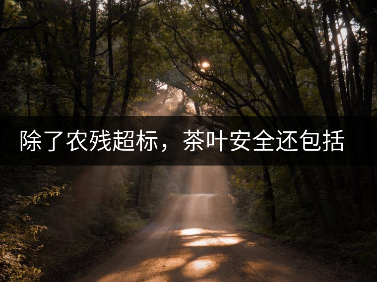 除了農(nóng)殘超標(biāo)，茶葉安全還包括哪些方面？