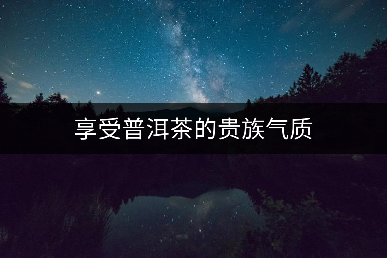 享受普洱茶的貴族氣質(zhì)