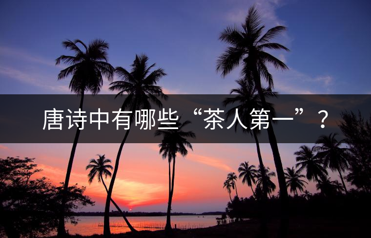 唐詩中有哪些“茶人第一”？