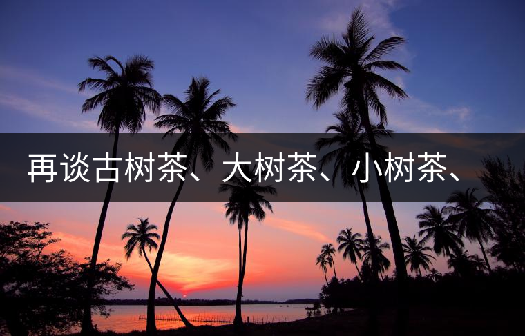 再談古樹茶、大樹茶、小樹茶、臺(tái)樹茶…