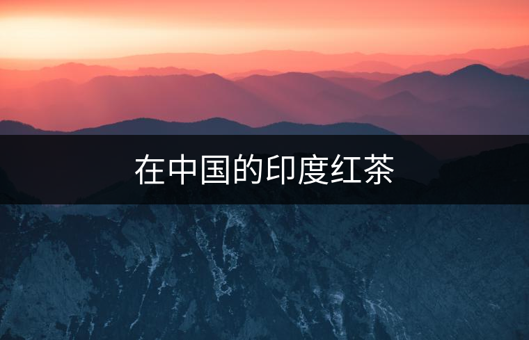 在中國的印度紅茶