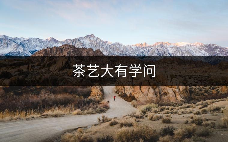 茶藝大有學(xué)問(wèn)
