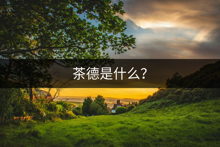 茶德是什么？