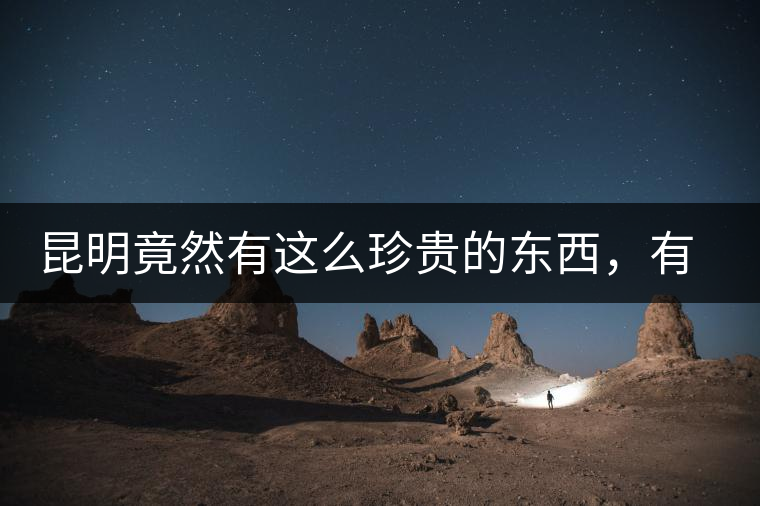 昆明竟然有這么珍貴的東西，有錢都不一定能買到