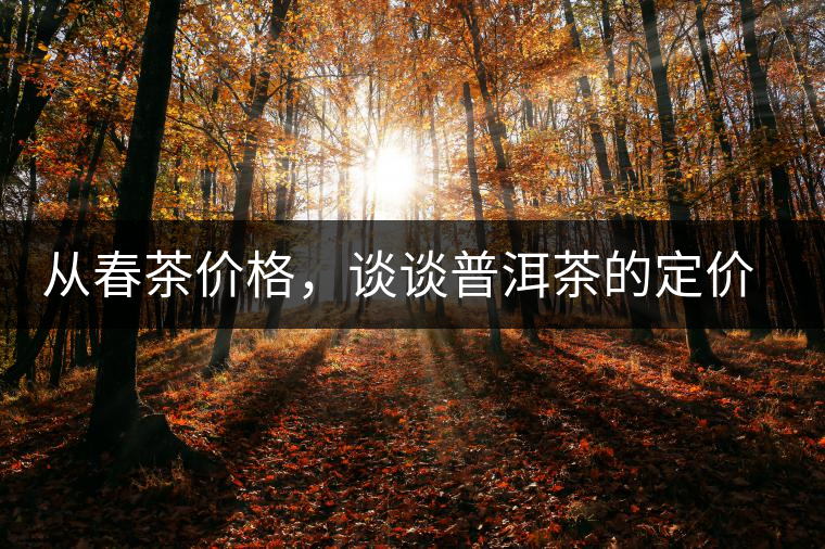 從春茶價格，談?wù)勂斩璧亩▋r權(quán)