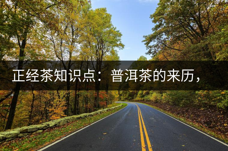 正經(jīng)茶知識(shí)點(diǎn)：普洱茶的來(lái)歷，保證你不知道！
