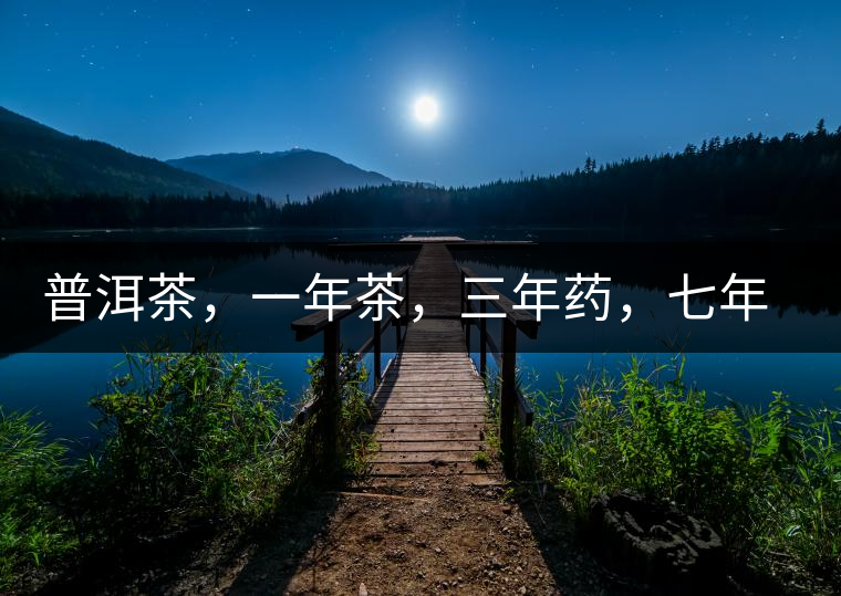 普洱茶，一年茶，三年藥，七年寶