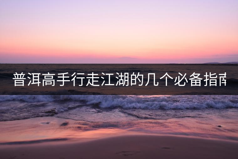 普洱高手行走江湖的幾個必備指南！