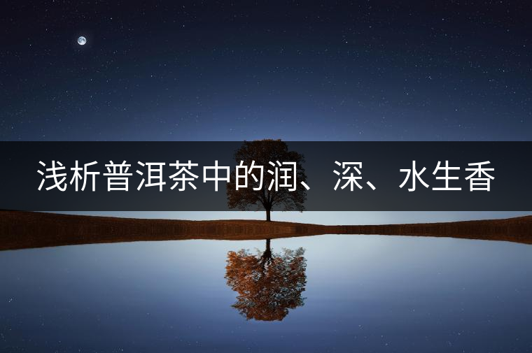 淺析普洱茶中的潤(rùn)、深、水生香