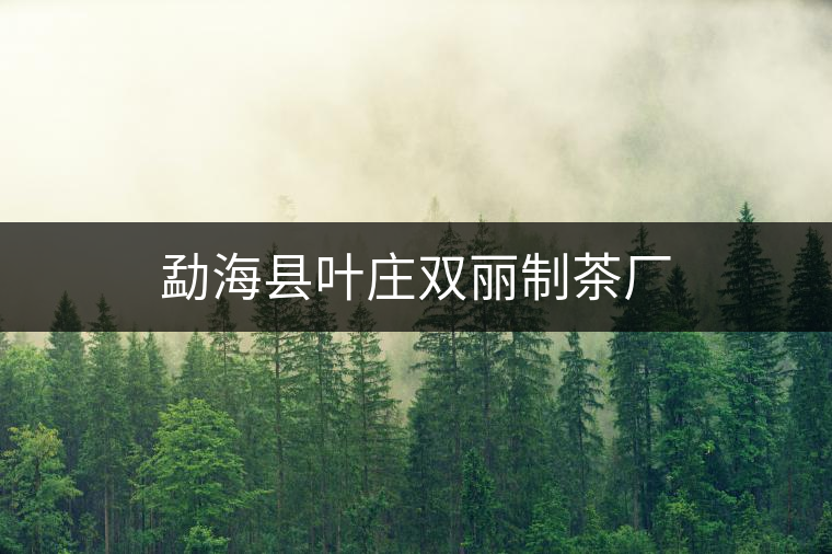勐?？h葉莊雙麗制茶廠