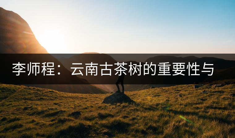 李師程:云南古茶樹的重要性與文化價值 李師程:云南古茶樹的重要性與文化價值