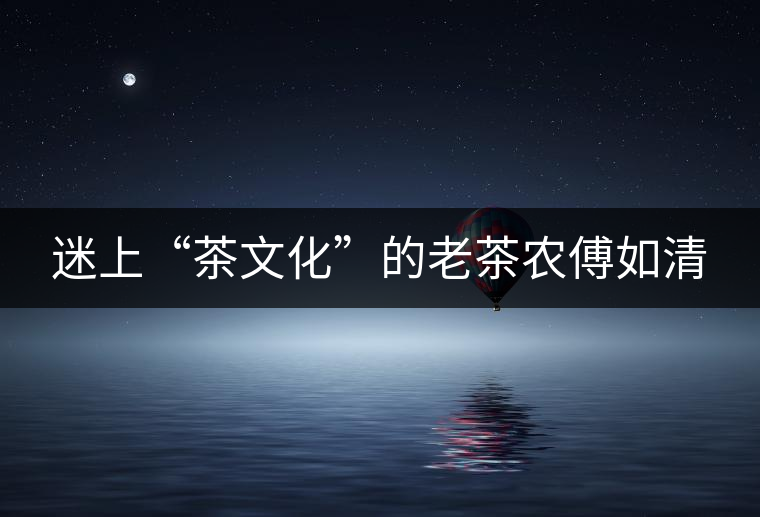 迷上“茶文化”的老茶農傅如清 迷上“茶文化”的老茶農傅如清
