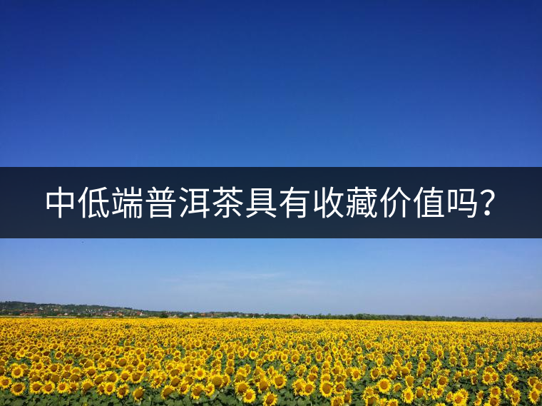 中低端普洱茶具有收藏價值嗎？