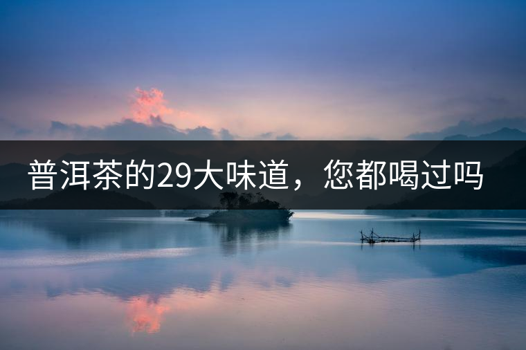 普洱茶的29大味道，您都喝過嗎？