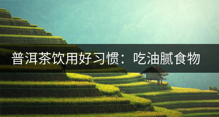 普洱茶飲用好習慣：吃油膩食物后宜飲茶