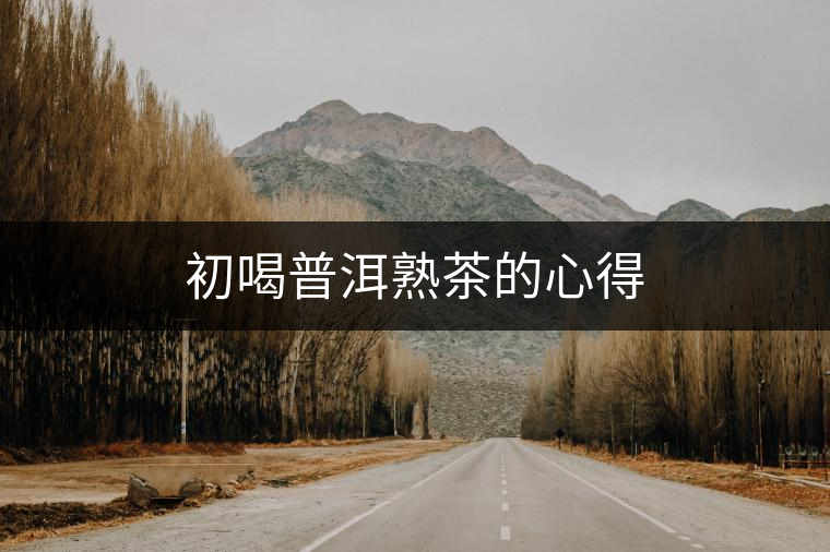 初喝普洱熟茶的心得 初喝普洱熟茶的心得