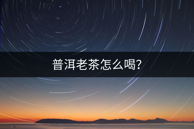 普洱老茶怎么喝？
