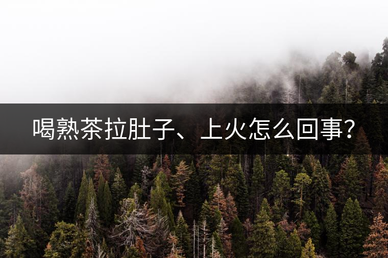 喝熟茶拉肚子、上火怎么回事？
