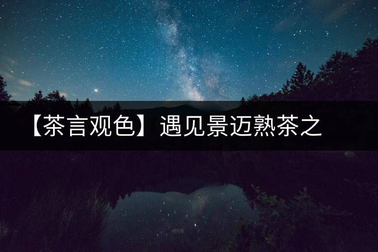 【茶言觀色】遇見(jiàn)景邁熟茶之美