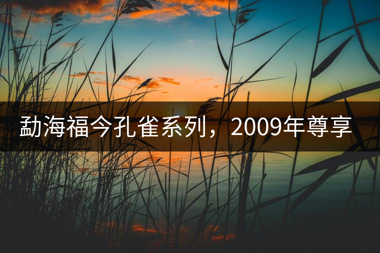 勐海福今孔雀系列，2009年尊享青餅