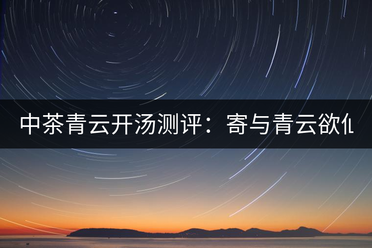 中茶青云開湯測(cè)評(píng)：寄與青云欲仙客 一甌相映兩無(wú)塵