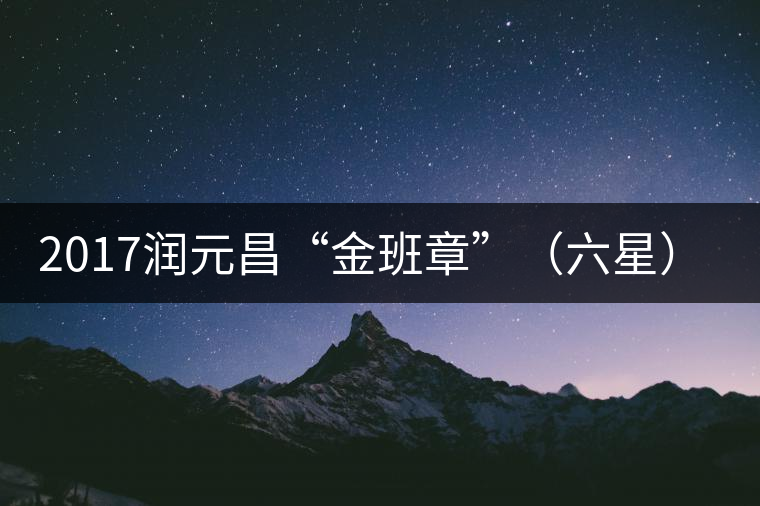 2017潤(rùn)元昌“金班章”（六星）普洱生茶