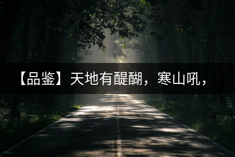 【品鑒】天地有醍醐，寒山吼，苦樂(lè)皆隨風(fēng)