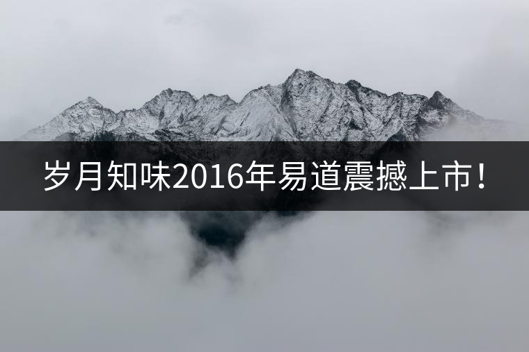 歲月知味2016年易道震撼上市！