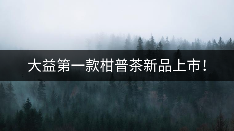 大益第一款柑普茶新品上市！