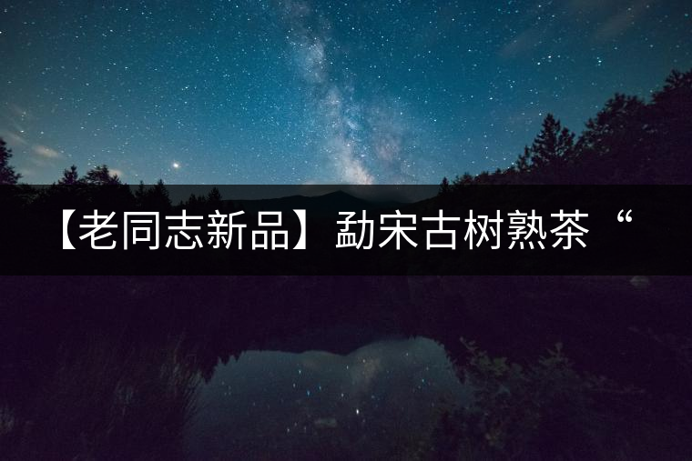 【老同志新品】勐宋古樹熟茶“ 夏雨”— 飲茶伴夏，只為您！