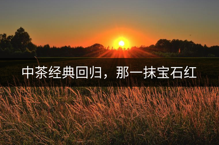 中茶經典回歸，那一抹寶石紅